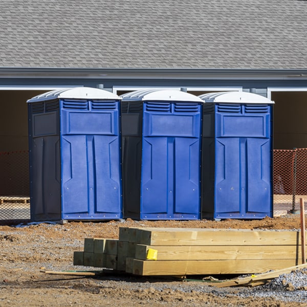 how often are the portable restrooms cleaned and serviced during a rental period in Oak Glen CA